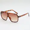Gafas de Sol Aviador de Una Pieza con Montura Grande, Gafas Frescas con Montura Negra, Gafas de Sol para Conducir para Hombre, Modernas y Versátiles