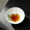 Juego de Tazas de Té de Cerámica Pintadas a Mano Mojie en Caja de Regalo, Especial para Beber Té, Taza de Té con Temática de Amor, Regalo de San Valentín para Parejas