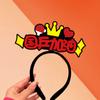 Los Alrededores de Sun Yingsha Wang Chuqin Deberían Ayudar a los Accesorios de Atmósfera para la Cabeza de Sha Animar Diadema Creativa Abanico Fan Zhendong Wang Manyu