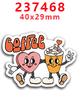 Nuevo parche de resina acrílica 2023, moño, adorables pegatinas decorativas para refrigerador PR229872