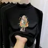 Top de forro polar de doble cara para niños, nuevo estilo otoño/invierno para niñas, se puede usar como prenda exterior, capa base moderna y casual para otoño e invierno