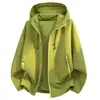 2026 Nuevo Estilo Chaqueta de Trabajo para Hombre con Capucha, Corte Holgado, a Cuadros, Transpirable, Estilo Montaña, Ligera, Impermeable para Exteriores