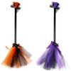 Halloween Nuevo Disfraz Cosplay Transfronterizo Accesorios Utilería para Disfrazarse Bruja Bicolor Quidditch Escoba Voladora