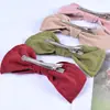 Celebridad de Internet ins Pinza para el Cabello de Lazo de Terciopelo de Doble Capa Retro Puerta Han Dong Moda Sencilla Elegante Pinza de Un Carácter