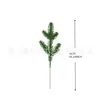 Decoração de Natal com Agulhas de Pinheiro Artificiais de Cinco Pontas, Folhas Tridimensionais de Pinheiro e Cipreste, Arranjo Artificial de Plantas Verdes, Acessórios de Decoração para Casa