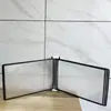 Soporte de Exhibición Magnético de Páginas Abatibles A4 10 Páginas Soporte de Documentos para Montar en Pared Carpeta para Hoja de Instrucciones de Operación de Taller Bolsa Insertable Transparente