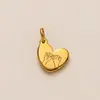 Nueva Serie de Corazones de Moda Acero Inoxidable Recubrimiento Electroquímico al Vacío 18K Impreso Colgante de Accesorio DIY Color Transparente Conservación Lote Transfronterizo