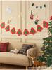 Decoração de Bandeira de Natal Feltro Tecido Não Tecido Suprimentos de Feriado Guirlanda de Letras Feliz Natal Decoração Suspensa Criativa Decoração Suspensa