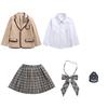 Roupas para Jardim de Infância Roupas de Primavera e Outono Terno Estilo Academia Britânica Roupas para Aula de Recitação e Apresentação Uniforme Escolar Primário Coreano