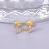 E191 AliExpress Novo Estilo Personalizado Aço Inoxidável Banhado A Ouro 18K Brincos Cruz Brincos em estoque