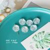 Refrescante verano Showa acrílico transparente oso mariposa estrella con cuentas hecho a mano DIY decoración de pendientes material accesorios
