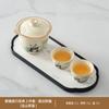 Regalo de Negocios Juego de Té de Viaje Taza Rápida Una Olla Tres Tazas Juego Pequeño de Tazón Cubierto Portátil Juego Kung Fu de Alta Gama para Exteriores