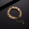 Pulseira Colar de Design de Metal Personalizado Ins para Homens e Mulheres Nicho Exagerado Estiloso Tendência Legal Acessórios de Corrente para Clavícula