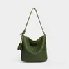 Bolsa de balde tecida retrô de alta qualidade, casual, grande capacidade, versátil, de ombro único, transversal, bolsa de balde simples e estilosa