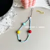 Collar para Teléfono Móvil de Verano con Cuentas de Colores Cadena para Teléfono Móvil Colgante Decorativo ccd Cadena Anti-pérdida Colgante para Niña
