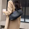 Bolso de Axila para Mujer de Piel de Vaca Roja Bolso de Hombro Original para Viajes Bolso de Mano Bolso Baguette Bolso Bowling Bolso Almohada de Cuero Genuino