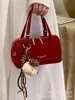 Bolso de Mano Pequeño Exquisito y Moderno para Mujer, Nuevo Bolso Tipo Bowling de Nicho 2026 con Acabado de Alta Gama, Bolso Cruzado tipo Almohada