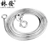 Cadena Hueso de Serpiente Plateada Lin Fa Plata de Ley S990 Octágono Collar de Serpiente para Mujer Estilo Coreano Estilo Coreano Regalo de Cumpleaños para Novia