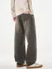 Ropa para Hombre Muqiu Colección Otoño 2026: Pantalones de Mezclilla Lavados Vintage, Talla Grande para Hombre, Elásticos, Pantalones Largos Versátiles