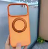 Suporte Giratório 360 com Toque de Pele para iPhone 18 Pro Max Apple 17 Capa de Telefone Magnética de Acrílico 15 Pro