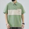 Camiseta de manga corta Camisa polo para hombre Marca de moda Estilo japonés Estilo Hong Kong Costuras Bolsillo Verano Seda de hielo Secado rápido Solapa Camiseta de media manga