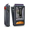 Carteira Bi-Fold Flip Color Blocking Transfronteiriça para Homens, Porta-Cartões de Metal Antifurto Rfid, Carteira Multifuncional para Homens de Negócios