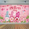 Tema Transfronteiriço Dia das Mães Festa Feliz do Dia das Mães Tecido Decorativo Rosa Banner Bandeira Puxando Bandeirinhas Tecido Pendurado