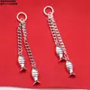 Plata de Ley Mariposa Pez Pequeño Borla Hebilla Cuenta Coleccionista Accesorios Retro Viejo DIY Hecho a Mano con Cuentas Pasador T Material