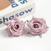 Cabezas de Flores de Rosa de Simulación Retro Decoración de Pared de Flores para Bodas Adorno de Arreglo Floral Accesorios para el Cabello Hechos a Mano DIY Pasadores Materiales Accesorios