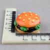 Pão Miniatura para Celular DIY Brinquedo de Comida Acessórios de Resina Hambúrguer DIY Batatas Fritas Cola de Creme Caseira Enfeites para Casa de Bonecas