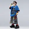Roupas da moda infantil para dança de rua estilo hip-hop roupas hip-hop legais e estilosas para meninos e meninas para apresentações de rua infantil