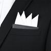 Lenço de Bolso Formal Masculino para Negócios Casamento Estilo Britânico Coreano Inserção Direta Quadrado Lenço de Peito Sem Dobras