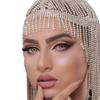 Amazon Nova Maquiagem Festa Strass Headwear Europeu e Americano Moda Performance Borla Cabelo Corrente Acessórios Para Cabelo corrente de cabelo