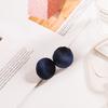 Nuevos Pendientes Estilo Coreano Otoño e Invierno, Pendientes Cálidos de Felpa, Pendientes Sencillos de Botón de Terciopelo Moda Retro, Venta al por Mayor