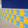 Gabinete de Mochilas Escolares de Plástico ABS Estudiantes de Primaria y Secundaria Clase Escolar Casillero de Aula Casillero Cerrable Independiente Gabinete de Almacenamiento para Estudiantes de Primaria