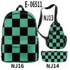 3D Transfronterizo Amazon Animación Gracias Guapo Mochila Escolar Mochila Bolso Cruzado Estuche para Lápices Juego de Tres Piezas Estampado