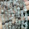 10-12mm Ágata Cristal Verde Turmalina Túmulo Oriental Mesoporoso Cascalho Contas de Formato Irregular Contas de Partículas Pequenas