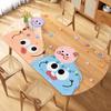 Tapete para Mesa de Jantar Oval Transparente Dopamine à Prova d'Água e de Óleo Vidro Macio de PVC Toalha de Mesa Protetora de Mesa de Alto Nível de Luxo Leve