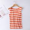 Chaleco de verano sin mangas con tirantes, holgado, de talla grande, para mujer, de modal, con base de color liso.