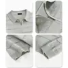 Camisa Polo Tejido Camiseta de Manga Corta para Hombre Cuello Polo Media Cremallera Rayas Estilo Old Money Verano Fábrica Transfronteriza Venta al por Mayor