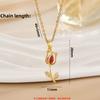 Venda Quente Transfronteiriça da Amazon Colar de Aço Titânio Pingente Flor Tulipa Feminino Nicho Luxo Leve Alto Padrão Versátil Clavícula