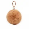 Colgante de pompón de pelo de conejo sintético multicolor para bolsa de regalo DIY, llavero, accesorios de joyería para bolso, venta al por mayor de joyería