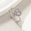Joyería de acero inoxidable transfronteriza diseño de lujo ligero Anillo de acero de titanio Love Diamond anillo de pareja pulsera venta al por mayor de fábrica