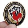 Prensador de tarjetas de regalo Texas Hold'em con chip metálico y protector de tarjetas chapado en oro de 100 g opcional