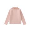 Suéter de cuello alto a media altura Dianxi 2026 Otoño e Invierno, Estilo Nuevo para Bebés Niñas, Tejido Cálido de Color Sólido, Elegante y Versátil