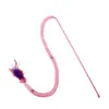 Juguete para Gatos Año del Dragón Palo de Juguete para Gatos con Forma de Serpiente Tubo de Malla Elástica Bola de Pelo Pluma Juguete Interactivo para Gatos Juguete para Mascotas