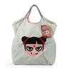 HINEZHA Moda de celebridad de Internet bordado de tendencia bolsa de compras de nailon transfronteriza casual para todo combinar bandolera para ir al trabajo