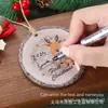1 pieza, letrero de madera, ciervo de madera estilo granja, decoración de regalo para la primera Navidad de un niño, decoración de Navidad