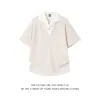 Camisa polo de manga corta con cuello para hombre, camiseta de verano de marca moderna, corte slim estilo coreano, top versátil nuevo y moderno 2026