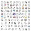 90 Piezas de Pegatinas de Oso Emoticono Autocrítico, Pegatinas Lindas de Dibujos Animados para Decoración de Cuadernos y Diarios al por Mayor